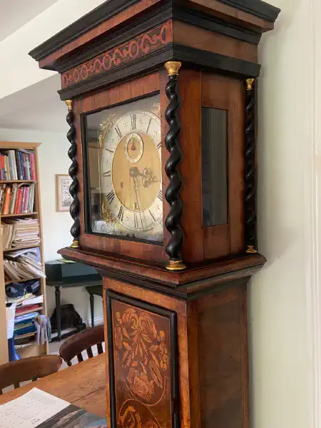 Early English longcase clock by James Clowes, c.1680