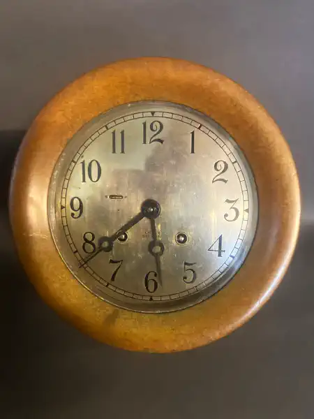 Bulkhead ship's clock by The Chelsea Clock Company