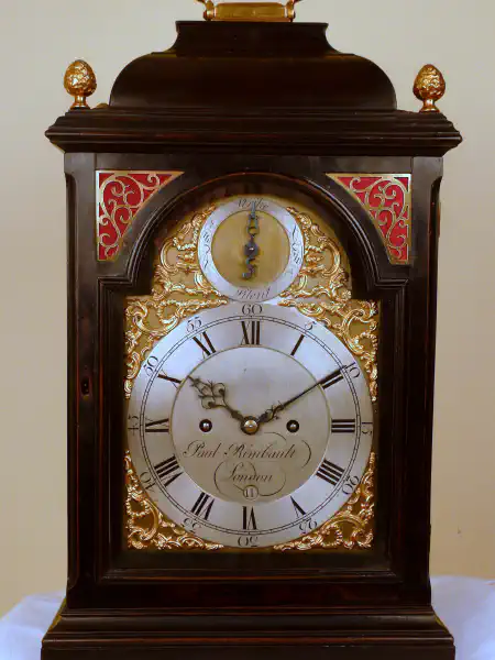 Bracket clock by Paul Rimbault, c.1775